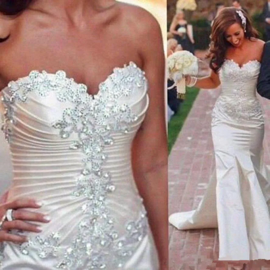 vintage-ivory-satin-mermaid-wedding-dresses-2018-sweetheart-pleats-beaded-crystal-bridal-gowns-for-garden-country-plus-size_