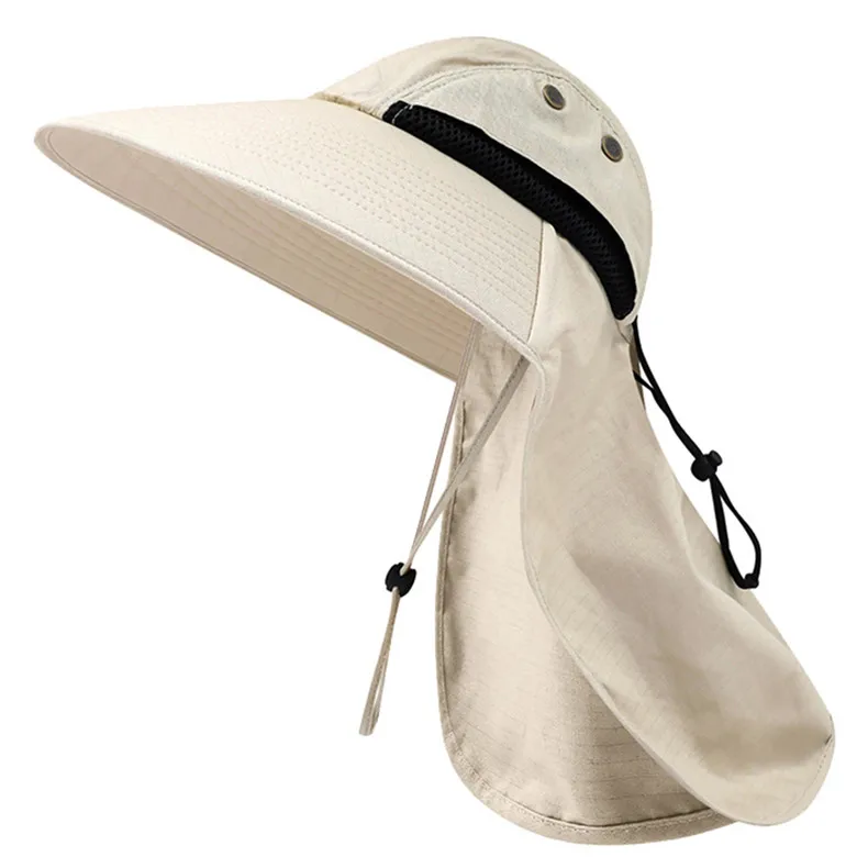 WANYIG Hombres Sombrero para el Sol Plegable Sombrero de Safari Trekking Senderismo Secado rápido Transpirable Mujer Sombrero de Pescador Verano Protección UV 