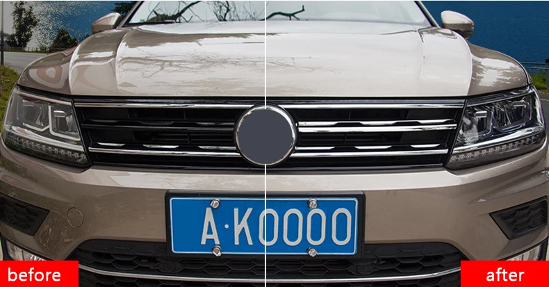 AOSRRUN Накладка на решетку впуска автомобиля для Volkswagen VW Tiguan MK2 автомобильные аксессуары для стайлинга автомобилей