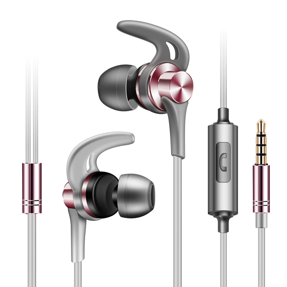 100pcs In-ear Wired Earphone Subwoofer Stereo Earphones music Headset Smartphone 3.5mm With Mic for Android iPh handphone