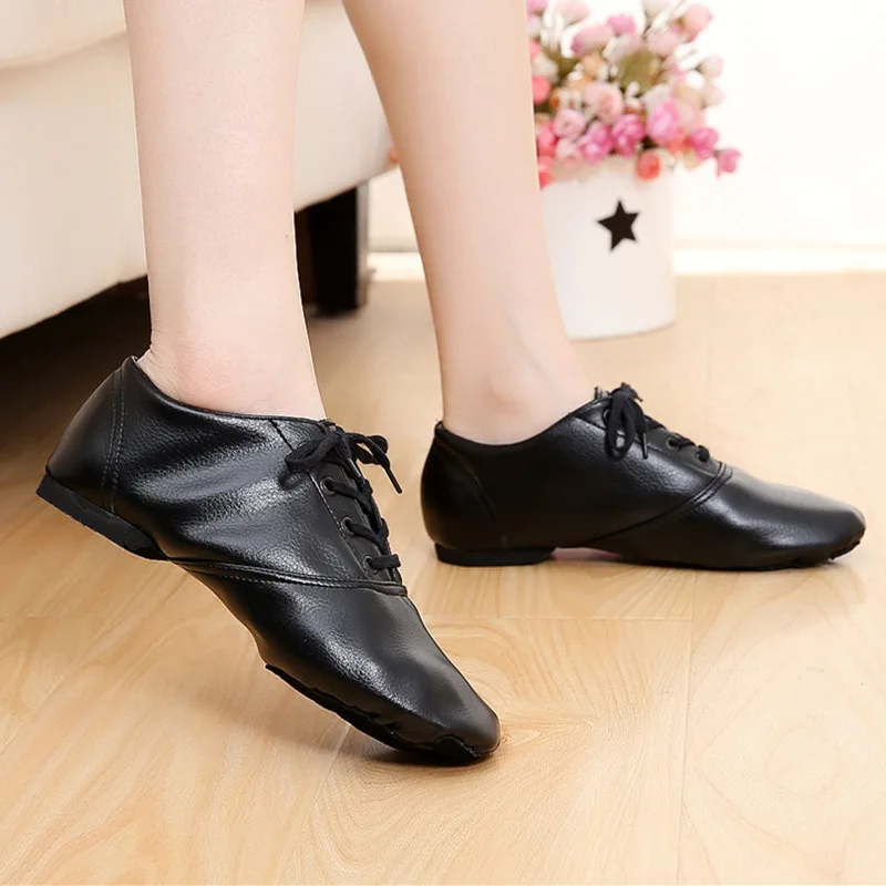 Zuoxiangru Профессиональные черные кожаные латинский бальный танец обувь для мужчин резиновая подошва на шнуровке Сальса Танцевальная обувь