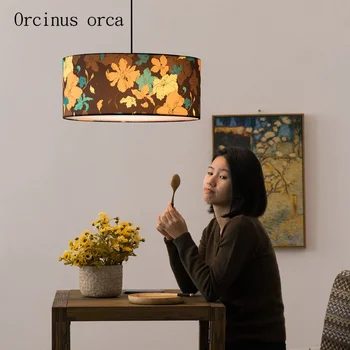 

Mediterranean Garden chandelier living room bedroom Nordic modern simple warm hand knitting chandelier free shipping