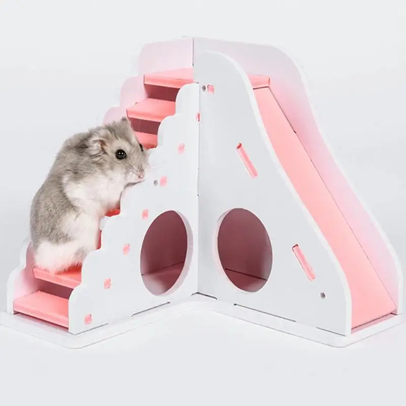 Buy Small Animal Hamster House Wooden Nest Climb