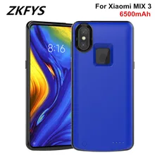 ZKFYS для Xiaomi MIX 3, чехол для аккумулятора, внешний аккумулятор, зарядное устройство, чехол, 6500 мАч, ультра тонкий резервный внешний аккумулятор, чехол для быстрой зарядки