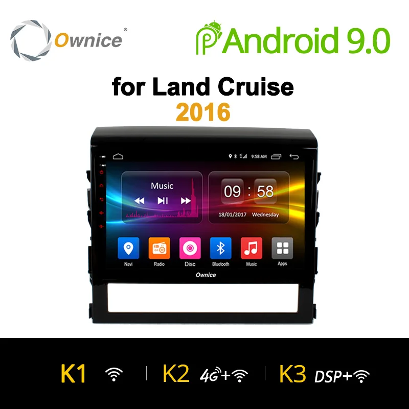 

Ownice K1 K2 K3 android 9.0 octa core car dvd player for Toyota land cruiser 200 LC200 2016 gps radio 4G LTE IPS 2.5D Nano dab+
