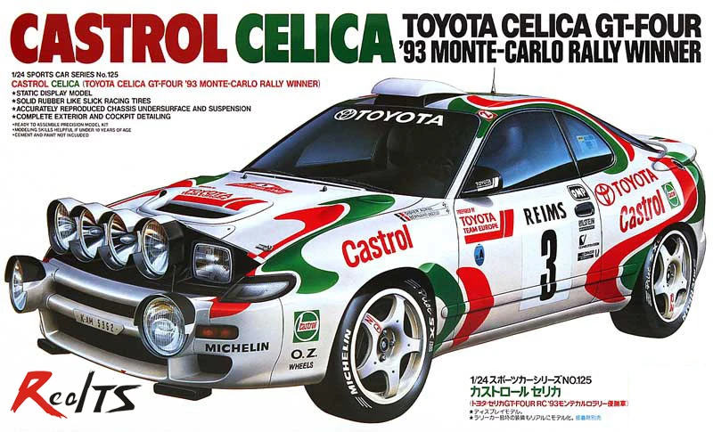 

RealTS TAMIYA MODEL 1/24 SCALE #24125 93 Monte-Carlo Winner plastic model kit