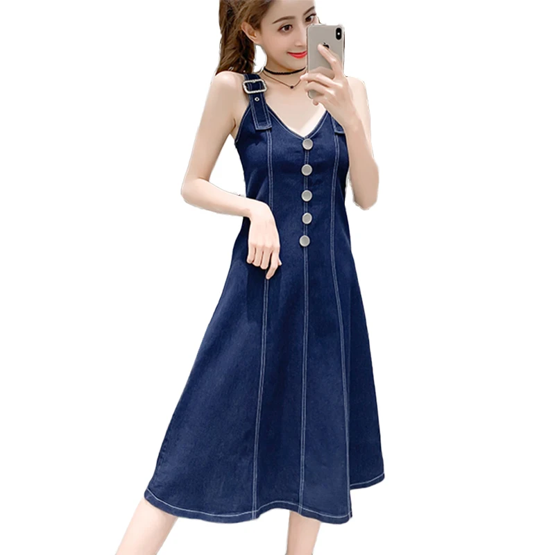 jean dress sleeveless
