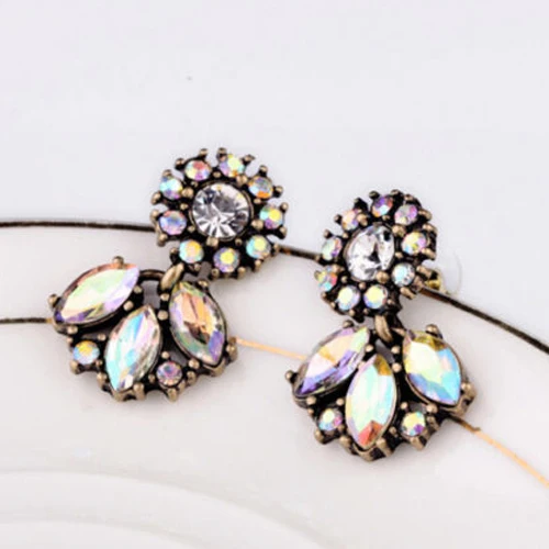 

Fashion Jewelry Bohemian Resin Crystal Flower Cute Ear Studs Earrings For Women 5UDX 6SXY 7IRX