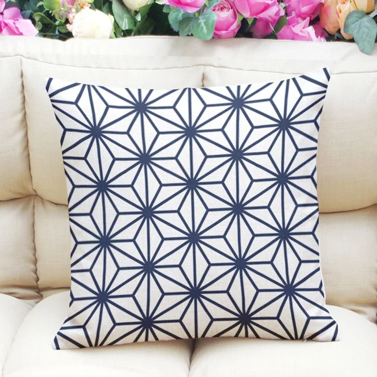 Traditional Ethical Japanese Plaid Patterns Throw Pillow Cover Decorative Massager Pillows Linen Zip Diy Home Decor Gift 18x18 Decorative Pillows Aliexpress