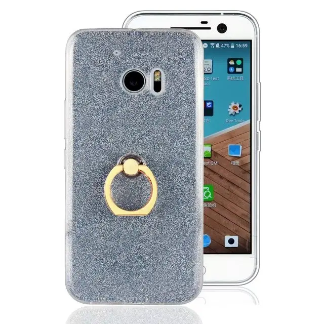 Роскошный блеск Bling мягкий чехол для HTC один M10 стенд держатель крышки Телефонные