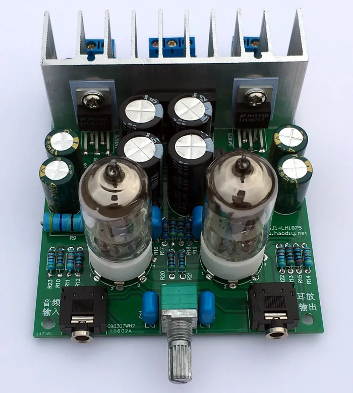 HIFI 6J1 tube amplifier board Headphones amplifier LM1875T 30W power amplifier