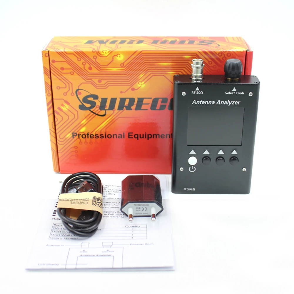Surecom SA160 цветная графическая антенна анализатор 0,5-60 МГц для приемопередающей радиостанции тестирование ham цифровой многофункциональный