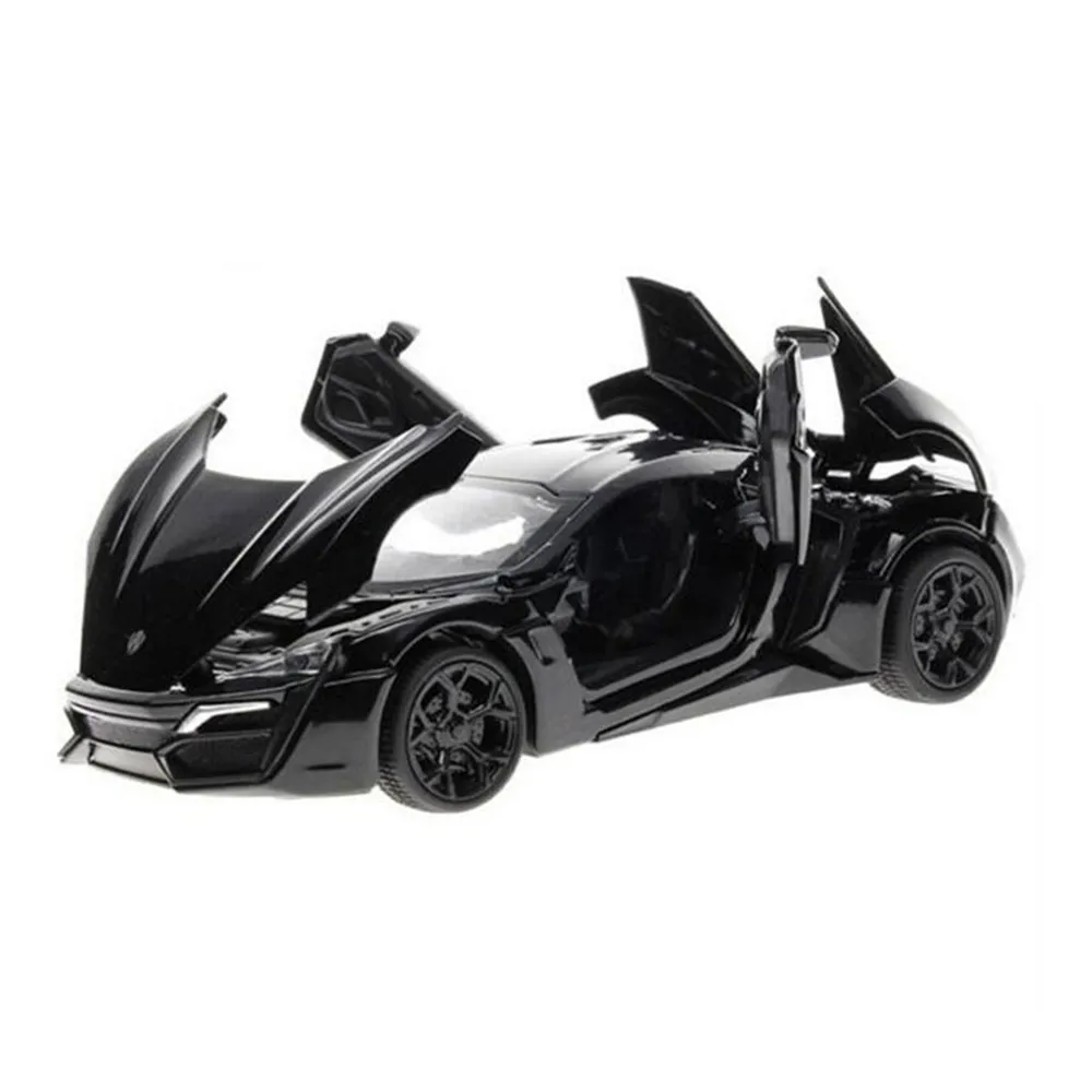 Mocai 1:32 Масштаб 4 цвета сплав Lykan Hypersport игрушечный автомобиль быстрый и яростный 7