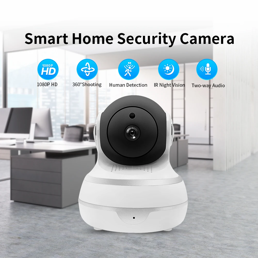 

Weatherproof Security Camera Wifi 2MP 1080P Surveillance IP Home Cam with Night Vision Cloud Storage Two Way Audio