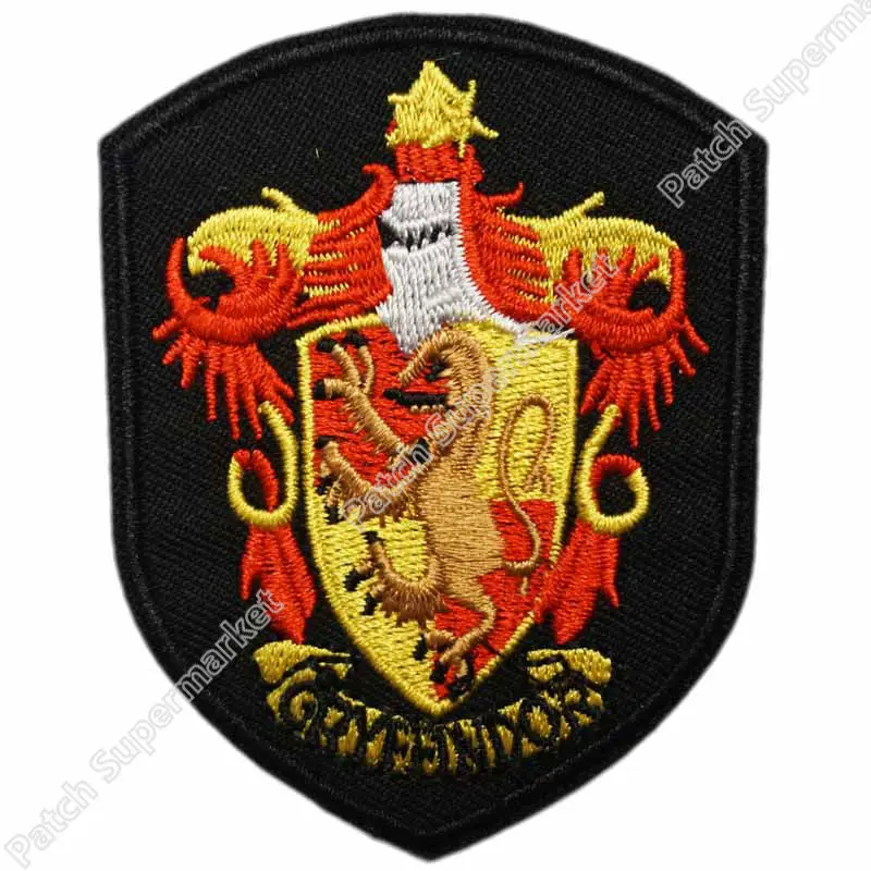 Дом Гарри Поттера гриффиндорский герб эмблема вышитая железная нашивка Ретро аппликация Прямая поставка