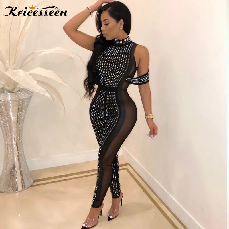 jumpsuit with diamonds