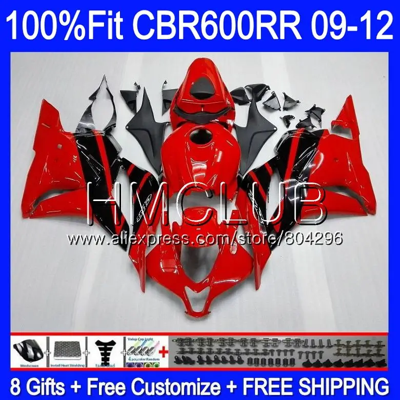 

Injection For HONDA CBR600RR CBR 600 R F5 09 10 11 12 66HM20 Factory red CBR 600RR 600F5 CBR600 RR 2009 2010 2011 2012 Fairing