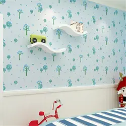 Beibehang папье peint зеленый детская комната обои теплый Спальня Мультфильм гостиная обои небольшой дерево скачать