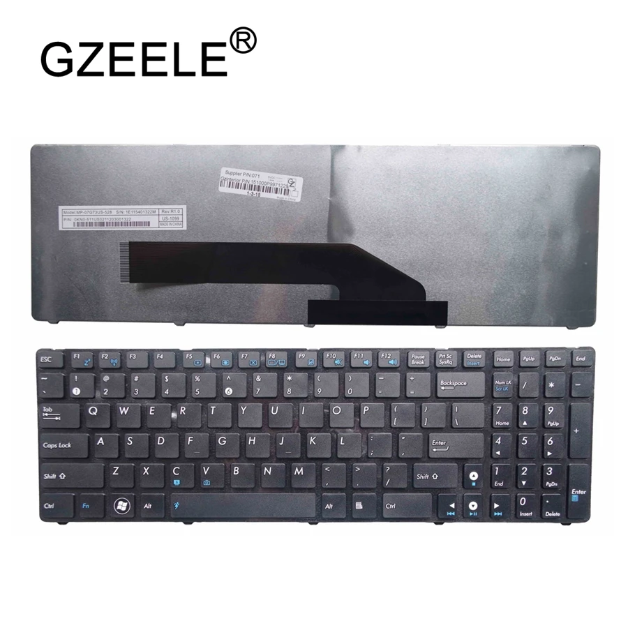 GZEELE Английский Клавиатура для ноутбука ASUS K70I K70ID F90 F50 F52 F52q X5DC X5DIJ X50IJ X5DIN K50 K50IN K61 P50 P50IJ F52 F52q свяжитесь с нами