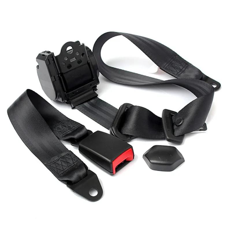 

Universal Retractable 3 Point Auto Car Safety Seat Lap Belt Set Kit