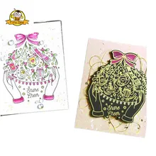 Clear Stamps Flowers Hands Transparent Stamp/Seal for DIY Scrapbooking/photo Album Sheets Decorative Clear Stamp camping 2 transparent clear silicone stamp seal for diy scrapbooking photo album decorative clear stamp sheets r12