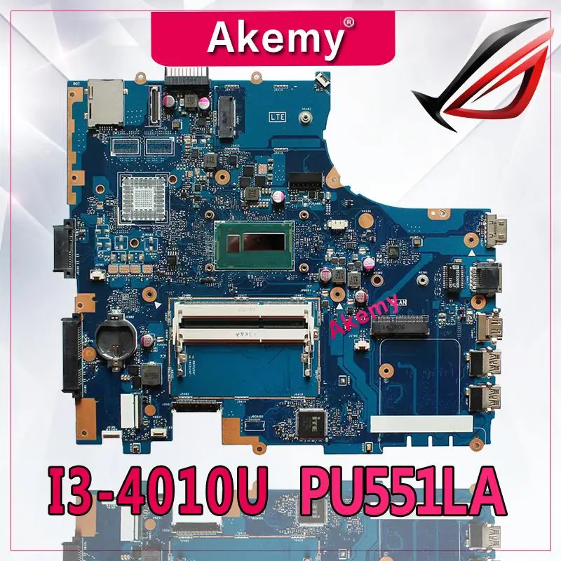 Akemy PU551LA материнская плата для ноутбука For Asus PU551L тест оригинальная I3