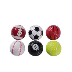 6 шт. новинка красочные спортивные Мячи для гольфа мяч Гольф игры Крытый Открытый Обучение подарок