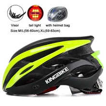 KINGBIKE светильник, велосипедный шлем для шоссейного велосипеда, женский, мужской, mtb, велосипедный шлем, дышащий шлем, casco bicicleta hombre casque velo