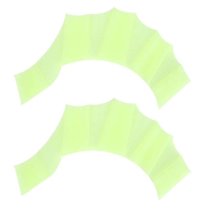 Лягушка силиконовые ручные Плавающие Плавники наручники ласты для плавания Пальмовые вебины перчатки весло для улучшения скольжения перчатка для плавания оборудование - Цвет: as picture show
