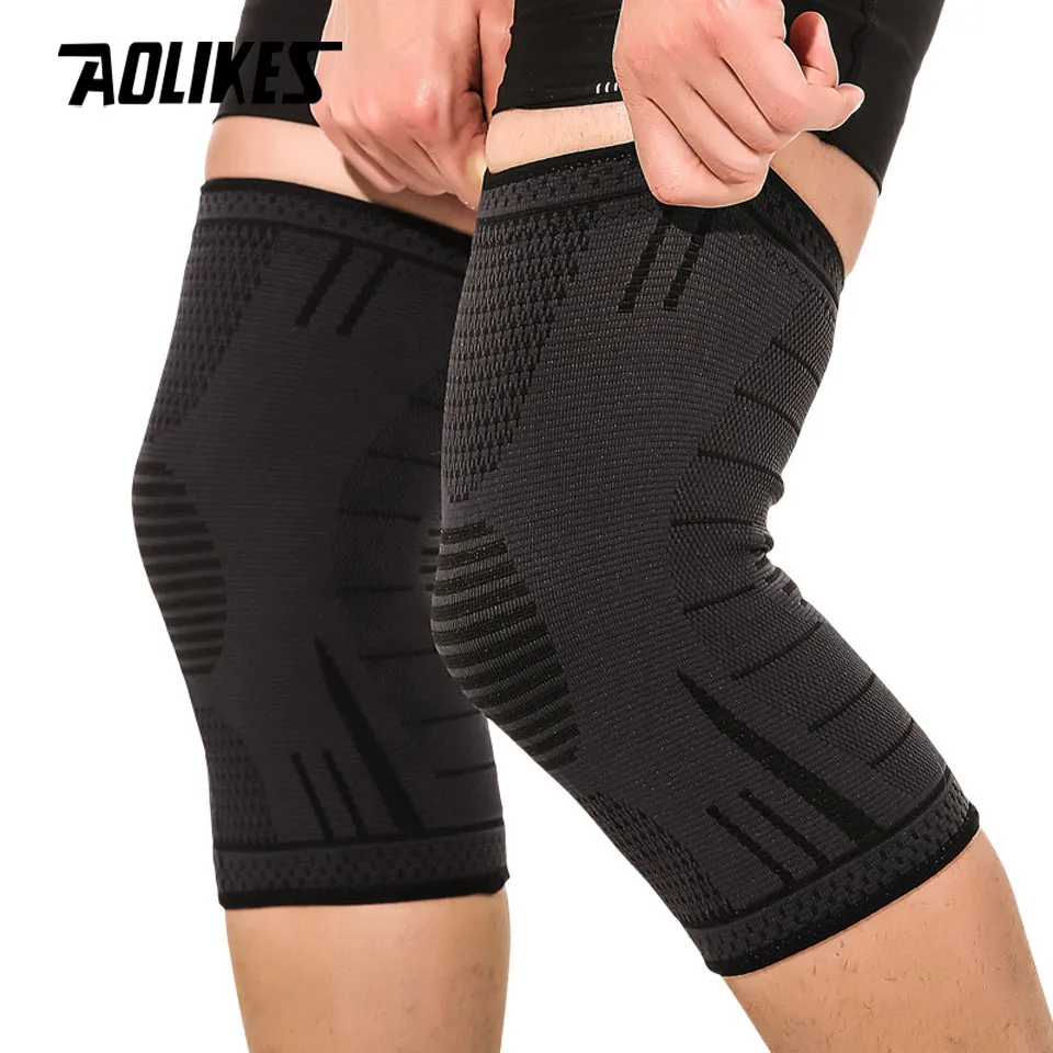 

AOLIKES 1 Pair Knee Protector Compression Sleeve Support for Running,Jogging,Sports,Joint Pain Relief,Arthritis & Injury Recover
