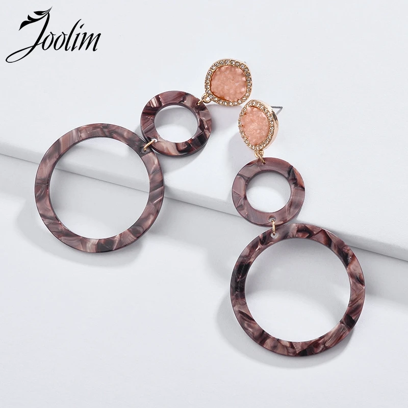 

Joolim Quartz Druzy Resin Mixed Drop Earring Dangle Earring