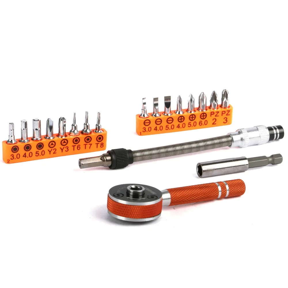 

Flexible Screwdriver Bit Hand Tools Set For IPhone IPad Computer Multifunction Ratchet Screwdriver Set Torque Wrench Set
