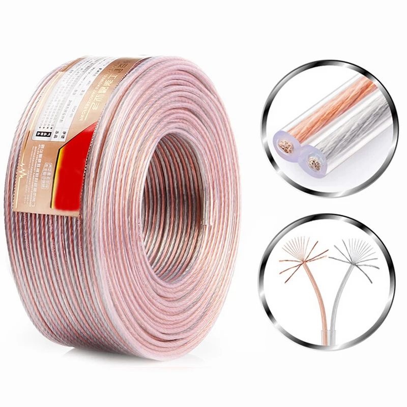 Медная проводная линия OFC для самостоятельной сборки|speaker line|audio mic cableofc copper wire |