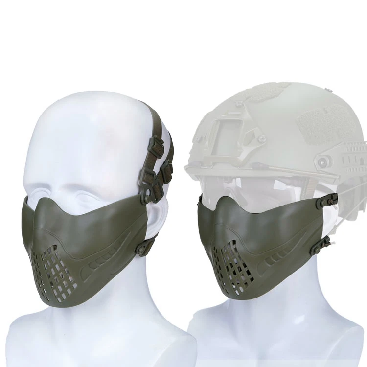 Buy Airsoft Mask Half Lower Face Mask Hunting Airsoft