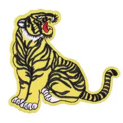 Футболка женская с вышивкой тигра логотип странные вещи аппликация животного патчи для одежды Diy иметь дело с ним наклейки