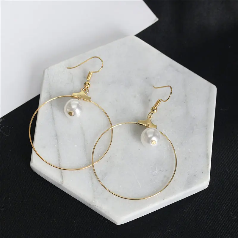 

Tassel Earrings For Women Ethnic Big Drop Earrings Bohemia pearl Fashion Jewelry Trendy Long Dangle Earrings wholesale