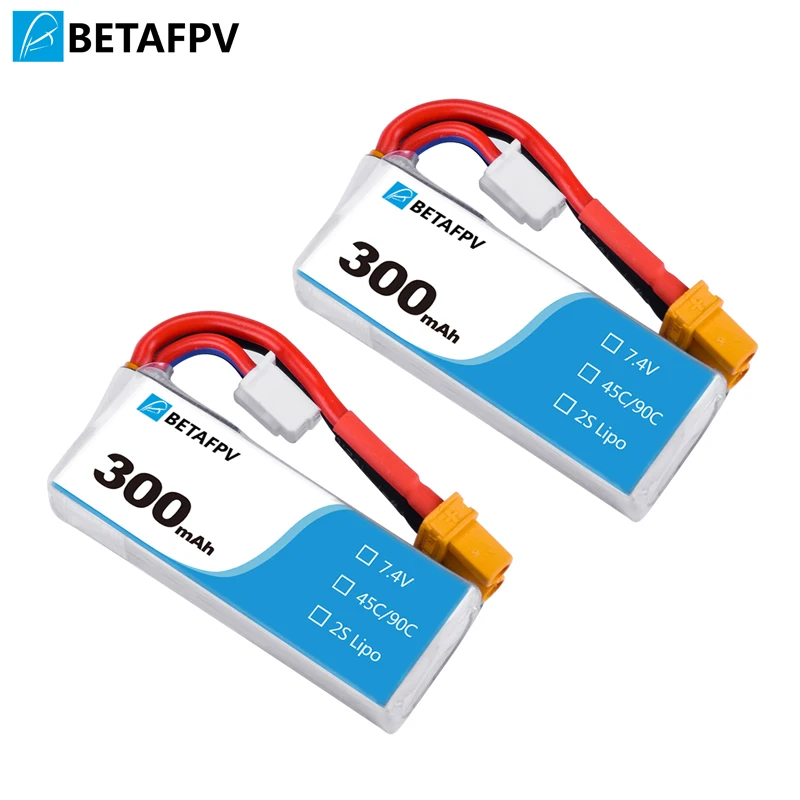Аккумулятор BETAFPV 300 мАч 2S 45C Lipo (2 шт.) | Игрушки и хобби
