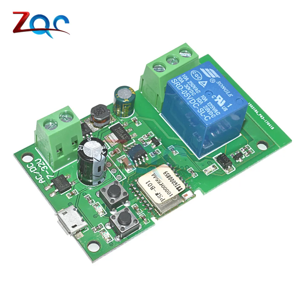 Dc 512v 5v12v Selflock Smart Wifi Wireless Switch Relay Module App