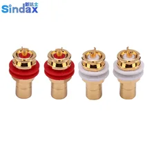 Sindax CMC позолоченный RCA разъем разъемы RCA разъем CMC-816-U для cd-плеера DIY набор из 4 шт. RCA разъем