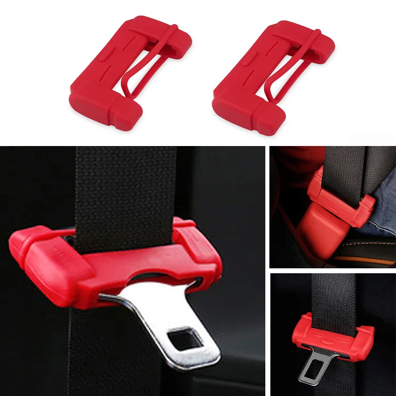 2x Silicon Seat Belts Padding Buckle Protector Cover For Opel Zafira A