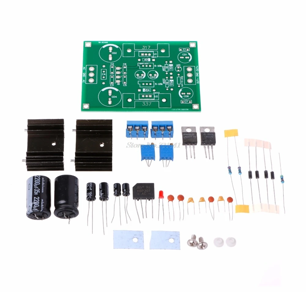

LM317 LM337 AC/DC Linear Filter Voltage Regulator Adjustable Power Supply Kits