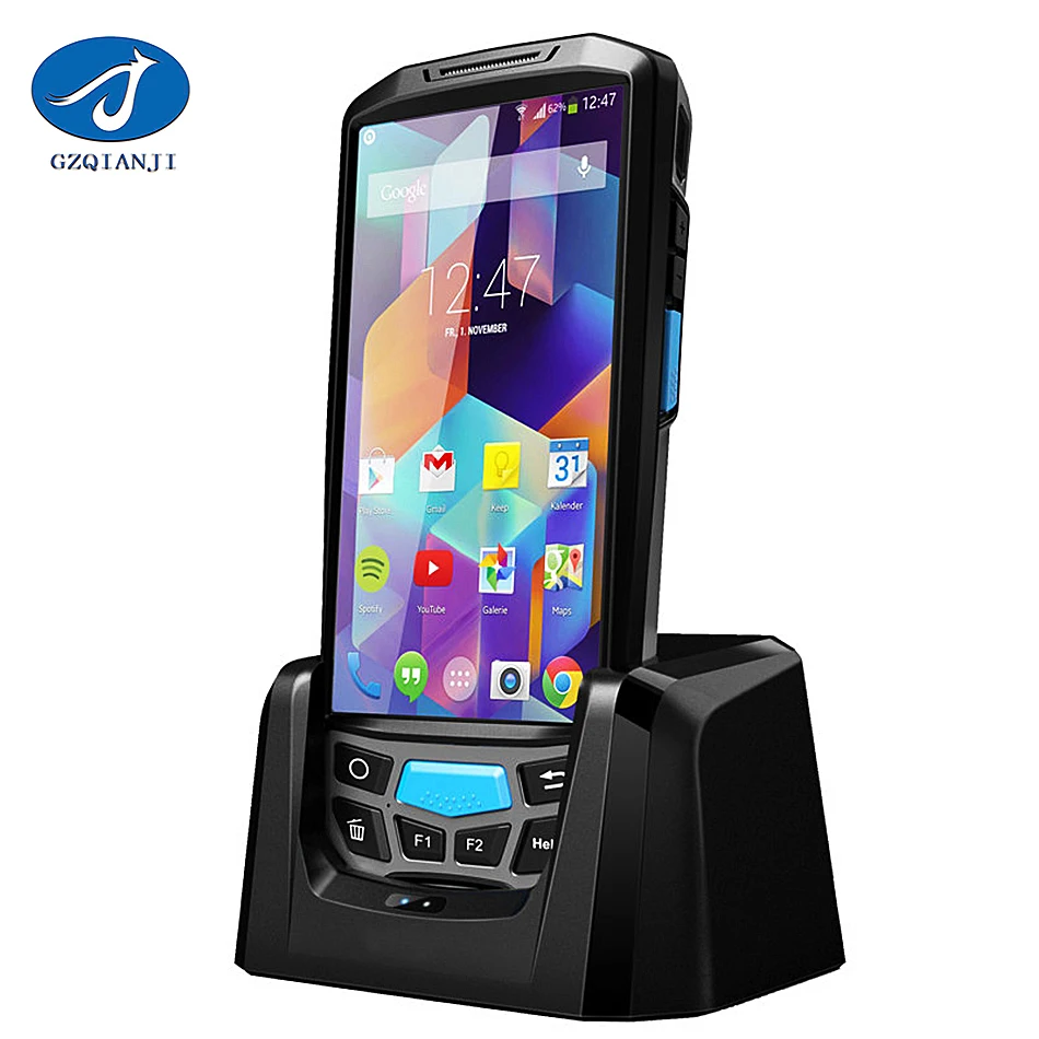 

PDA Android 5 inch 4 G industrial handheld computer 2d barcode scanner qr code scanner pda wifi terminal with free SDK service
