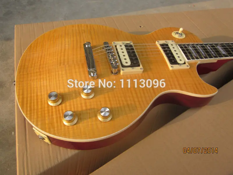 free shipping guitarra lp standard slash electric guitar with flame maple top guitarra/guitar in china