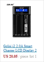 Golisi Smart Зарядное устройство ЖК-дисплей AA AAA перезаряжаемый аккумулятор зарядное устройство 2A Быстрая зарядка для 26650 21700 18650 Ni-MH Ni-cd батарея