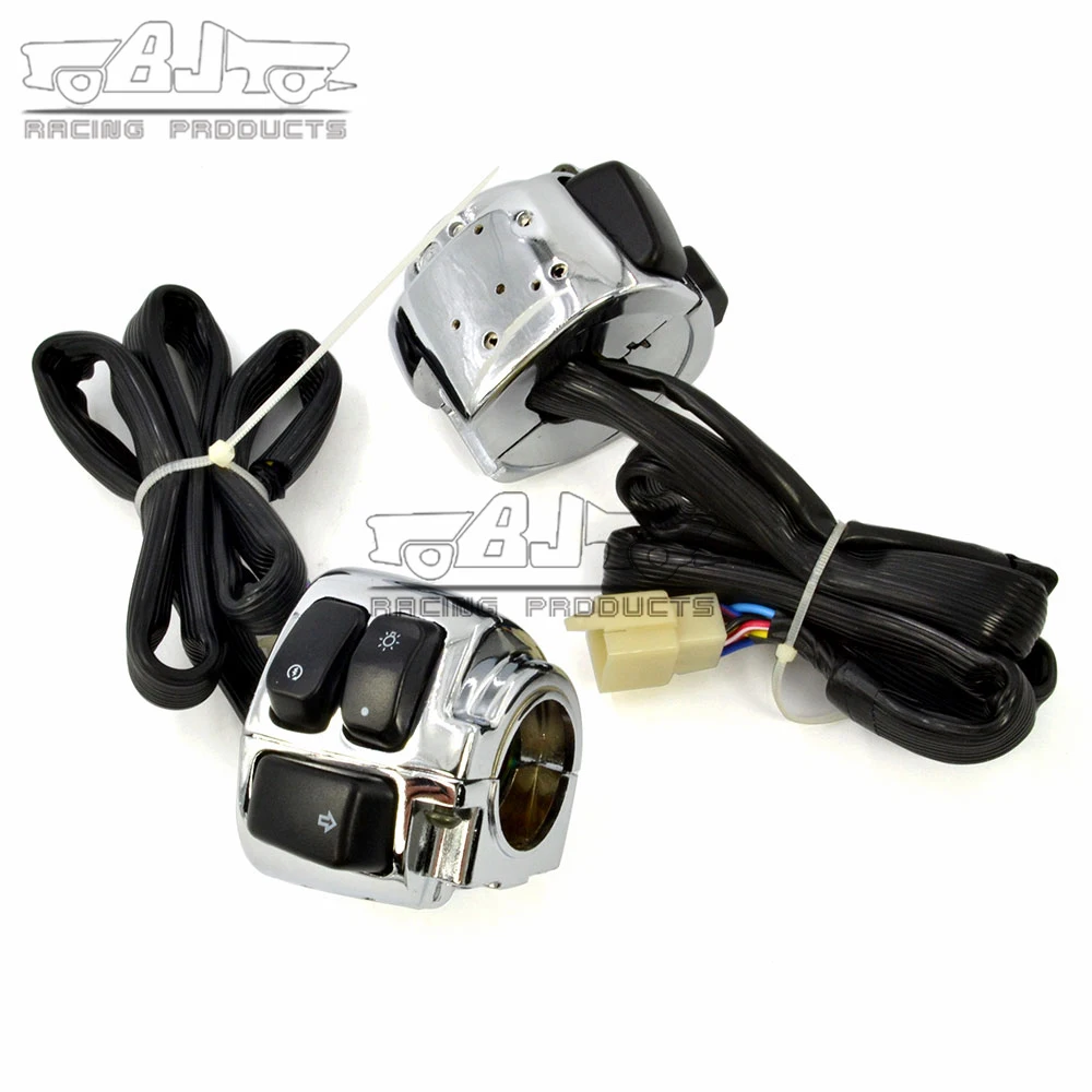 Выключатель проводки Bjmoto для мотоцикла Harley Dyna Sportster Softail VROD 1996 2012 25 мм 1 &quot