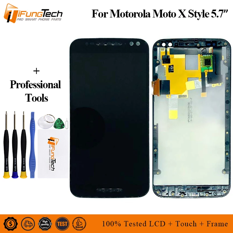 

5.7" A+++ LCD For Motorola Moto X Style XT1572 LCD Display Touch Screen with Frame For MOTO X Style X Pure Display XT1570 XT1575