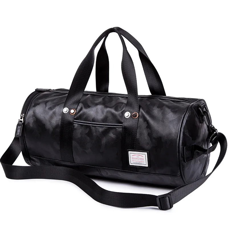 

New Men's Handbag Personality Camouflage Single Shoulder Pu Cortex Fitness Men's Bag Fashion Bag