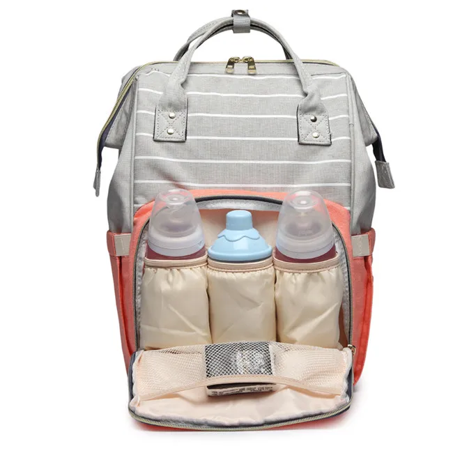 Новая модная сумка для подгузников для мам, дорожный рюкзак, дизайнерская Большая вместительная детская сумка, горячая сумка для детских подгузников, USB сумка для детских подгузников - Цвет: Color10 - style2