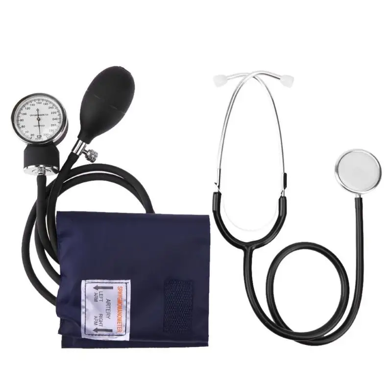 

Manual Arm Sphygmomanometer Blood Pressure Gauge with Stethoscope Monitor Device Health Monitors Health CareTool