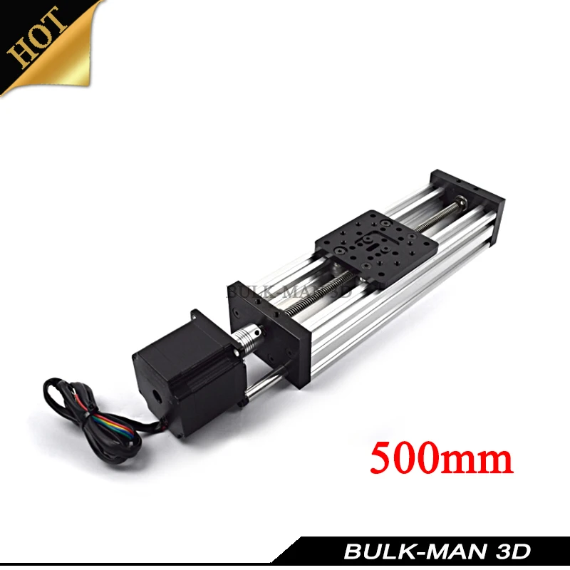 Openbuilds C-Beam Linear Actuator Kit with Nema23 Stepper Motor,Z Axis DIY C-beam CNC Sliding Table Lead Screw Travel - 500mm